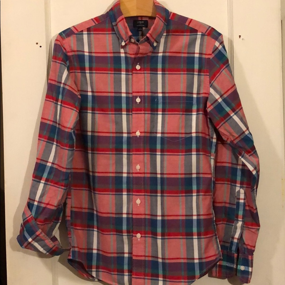 J. Crew Summer Plaid Slim-fit Shirt